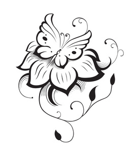 部落的蝴蝶的翅膀图片