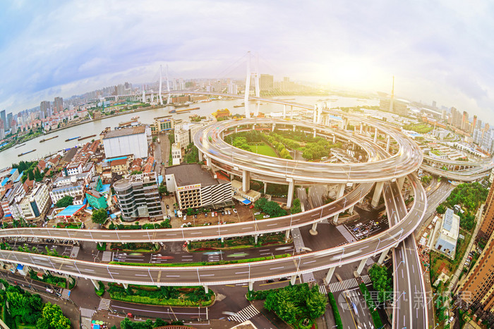 繁忙的城市立交桥照片-正版商用图片099k3z-摄图新视界