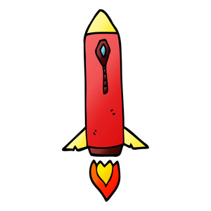 动画片涂鸦空间火箭