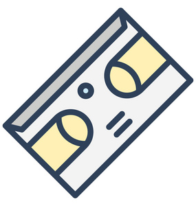 音频磁带, 盒式磁带隔离矢量图标, 可以很容易地编辑在任何大小或修改