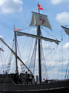 哥伦布船舶复制品图片