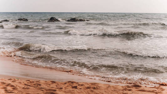 海以波浪背景