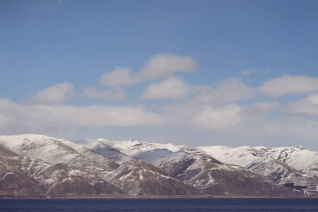 山湖区雪风景