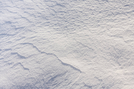 抽象新鲜的雪纹理细节背景。使用选择性焦点