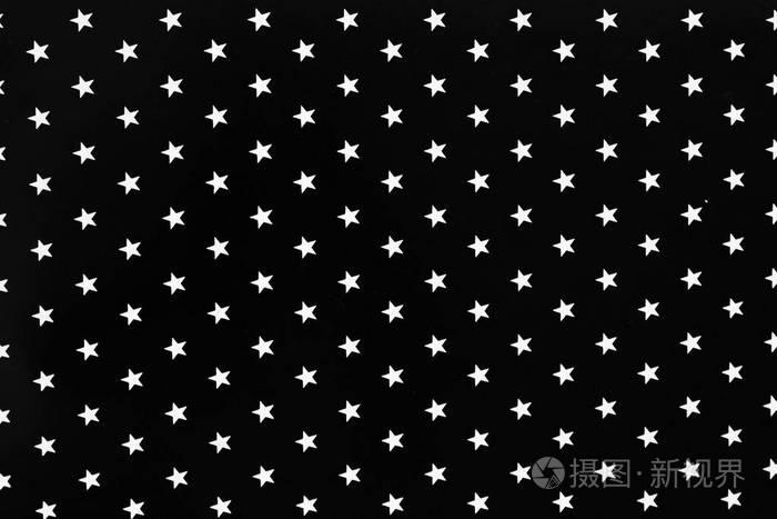 黑色背景的白色星星