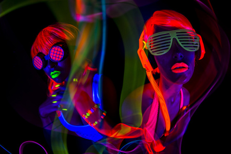 矢量 eps10 插画蓝舞迪斯科灯舞台背景迪斯科舞蹈迪斯科舞者复古非洲