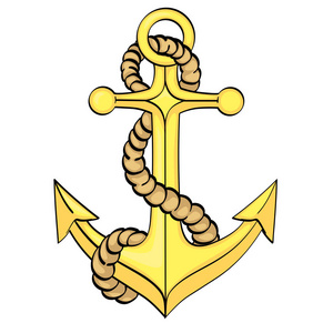 海锚.模仿漫画风格.向量照片