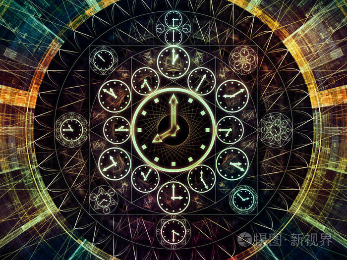 时间序列的圈子基于时钟符号和分形元素的科学教育和预测学科的抽象