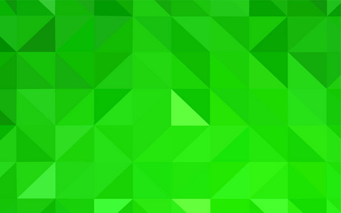 浅绿色矢量多边形图案。带有三角形的现代抽象插图。品牌书背景的模式