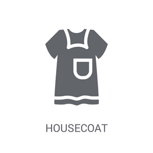 厚 图标。时尚的 housecoat 标志概念在白色背景从服装收藏。适用于 web 应用移动应用和打印媒体