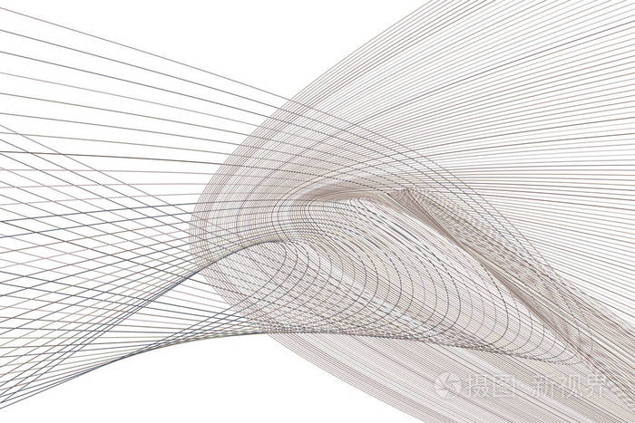 插画 背景抽象的几何线和曲线图案的设计.矢量插图图形.eps