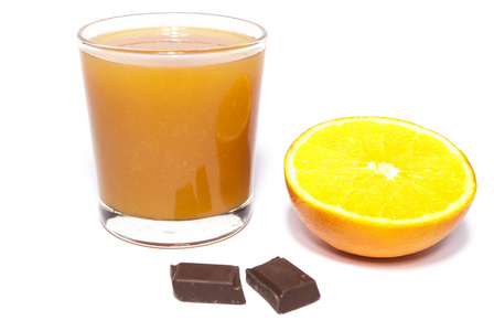 维生素 美味 黄色 玻璃 一个橙色 巧克力的管
