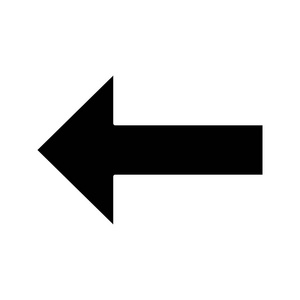 向左箭头.运动.负空间.矢量隔离插图照片