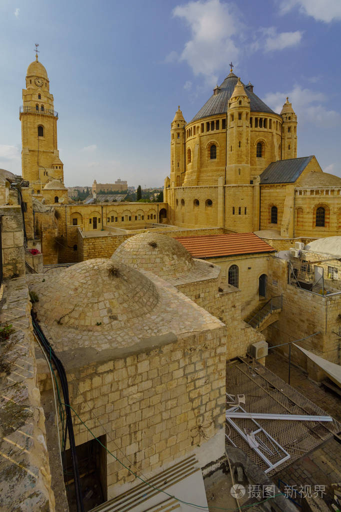 在以色列耶路撒冷的安息修道院的景色照片-正版商用图片09c4y9-摄图新