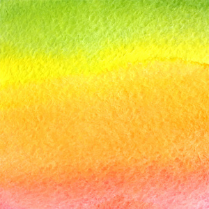 水彩的绿色, 橙色, 黄色和粉色渐变背景照片