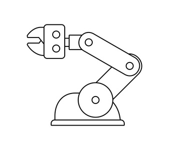 机械臂线稿图片