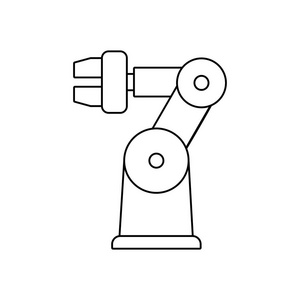 工业机器人线条图片-工业机器人线条素材-工业机器人线条插画-摄图新