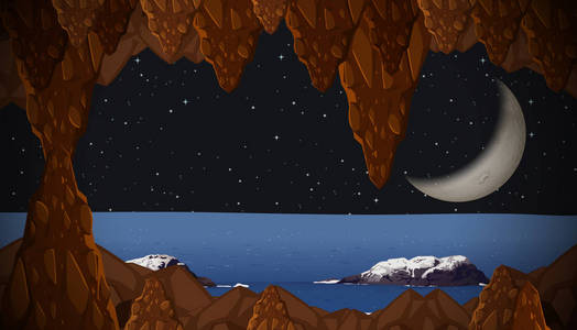 从洞穴景观图看新月