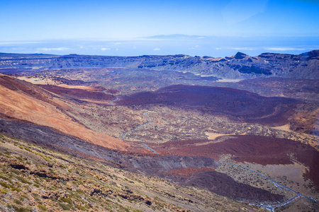 Teide 国家公园的美丽的风景, 特内里费岛, 加那利群岛, 西班牙