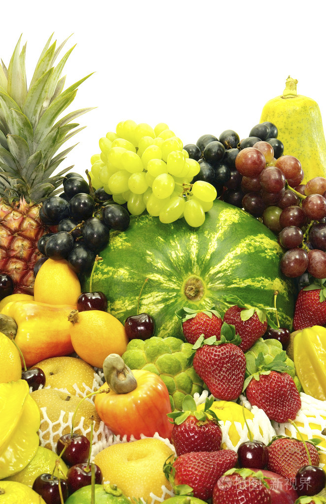 不同种类的水果