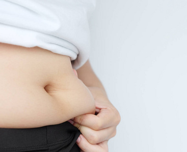 女性手抓脂肪体腹部大肚子, 糖尿病危险因素