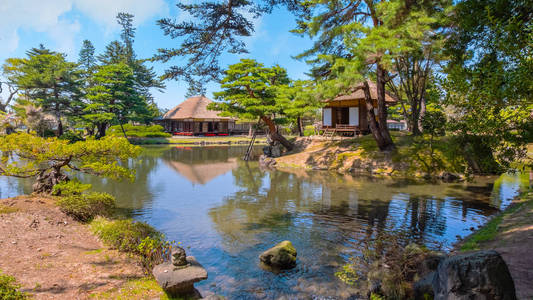 日本福岛 Aizuwakamatsu 市 Oyakuen 药用植物园