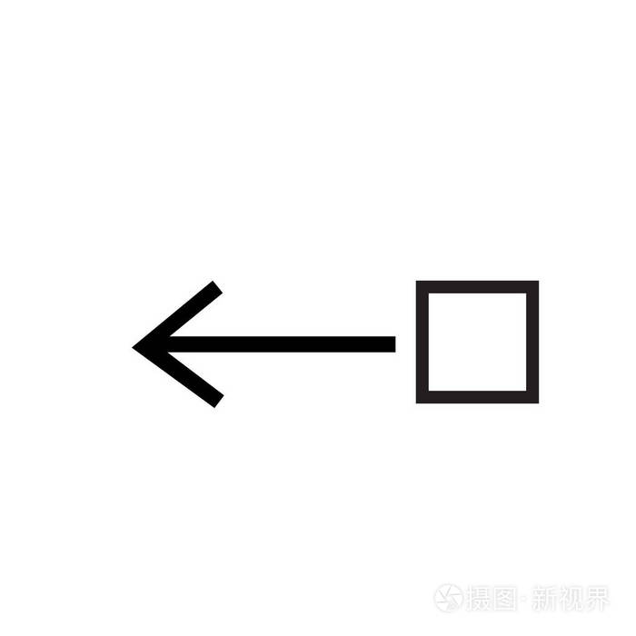 在白色backgro上向右拖动右图标矢量符号和符号