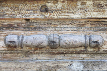 木质背景与古代木雕的元素。古木制家具的碎片