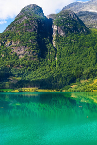 挪威, 古老的山脉和峡湾景观
