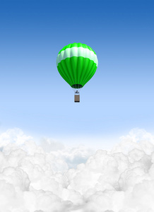 热气球在云海之上