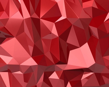 抽象红色三角形纹理3d 插图