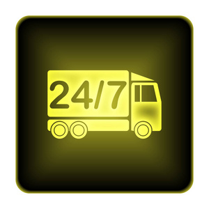 24 7 交付卡车图标