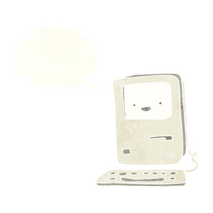 漫画卡通旧计算机图片-漫画卡通旧计算机素材-漫画卡通旧计算机插画