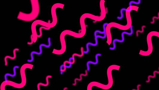 明亮的曲线爬行蠕虫, 计算机生成的抽象背景, 3d 渲染