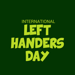 国际左撇子日背景的例证