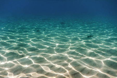 海底背景下的沙底海底