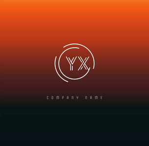 商业信函信函徽标 yx 商业横幅模板照片