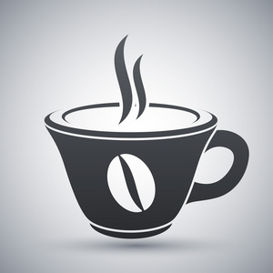 矢量 cup 的热咖啡图标