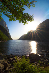 挪威 Lysefjord, 美丽的风景