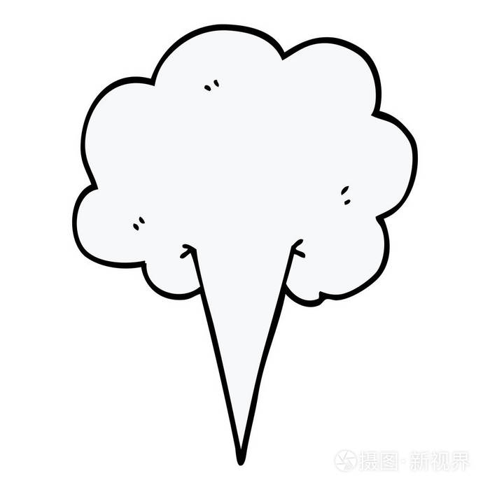 动画片涂鸦阵风的空气