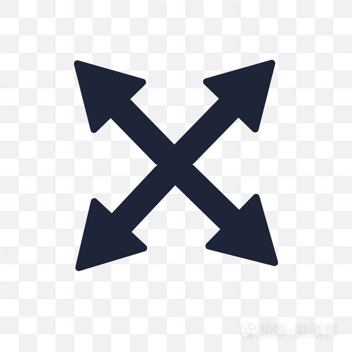 展开透明图标.从 web 导航集合中展开符号设计.