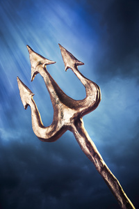 海神速写海神波塞冬的三叉戟照片