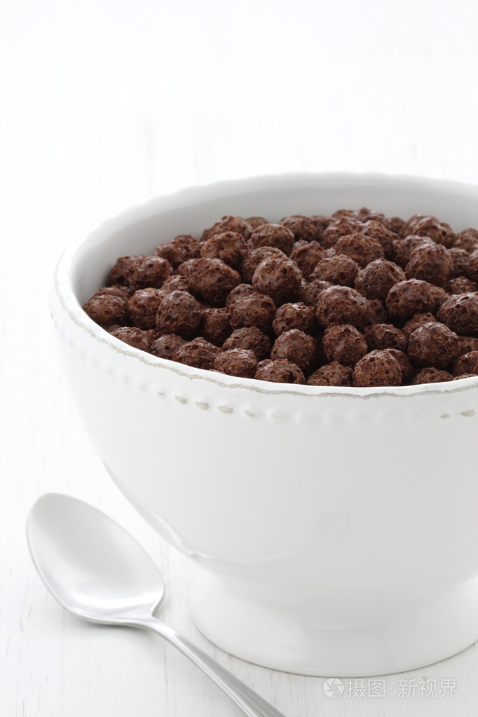 美味健康的孩子巧克力麦片