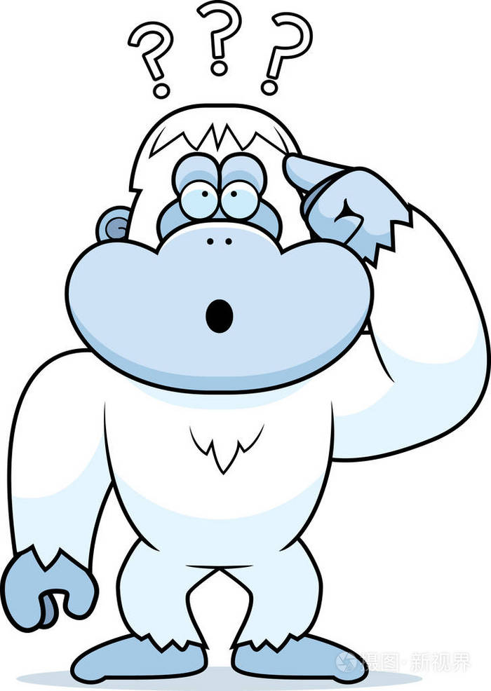 愚蠢的雪人的卡通插图