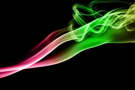 云烟缭绕彩色烟雾缭绕照片