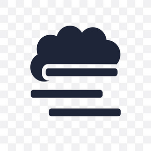 大雾透明图标的毯子.从天气收集雾符号设计的毯子.