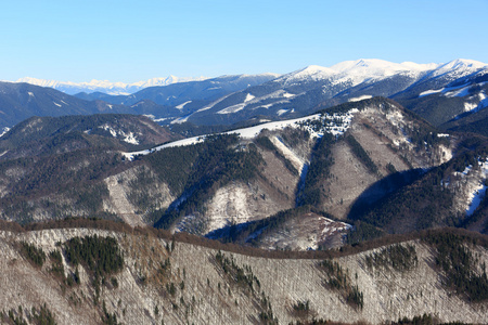 冬季场景在山中