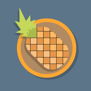菠萝的平面图标