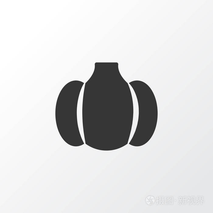 葫芦图标符号.优质分离南瓜元素的时尚风格