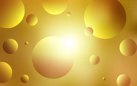 带斑点的暗黄色矢量盖。现代抽象插图与五颜六色的水滴。广告海报网站横幅的新设计